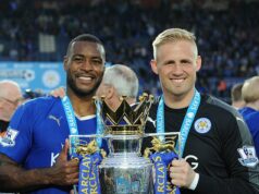 „Leicester je v mojom srdci… potrebujú hráčov, ktorí rozumejú tomu, čo klub pre ľudí znamená“: Legenda Foxes WES MORGAN sa trápi, keď vidí zostup svojho milovaného tímu 10 rokov po víťazstve v Premier League – a jeho majstrovský plán na ich oživenie Obranca Wes Morgan (vľavo) viedol Leicester City k titulu Premier League v roku 2016 a k sláve v FA Cupe v roku 2021