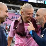 Levi Colwill z Chelsea reaguje počas finálového zápasu MS klubov FIFA 2025 medzi Chelsea FC a Paris Saint-Germain na štadióne MetLife