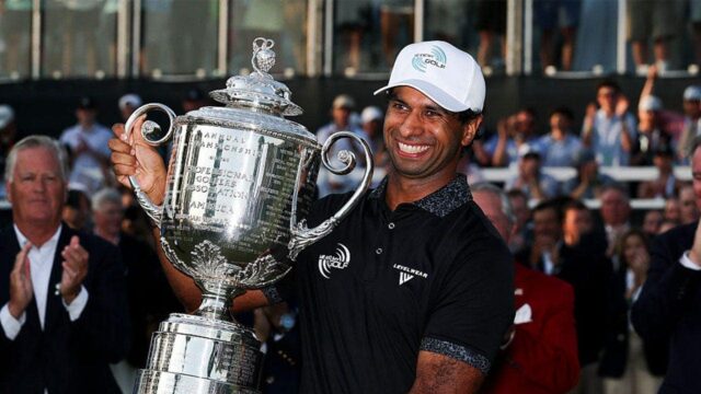 Aaron Rai vyhráva 2026 PGA Championship o tri rany vo finálovom kole 65
