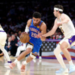 3. zápas play-off NBA Ajay Mitchell Thunder vs Lakers