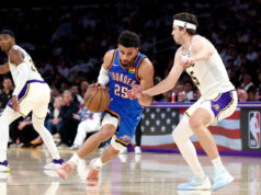 Ajay Mitchell je najnovšou vychádzajúcou hviezdou Thunderu 3. zápas play-off NBA Ajay Mitchell Thunder vs Lakers