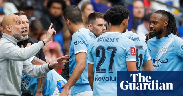 Ak to bol Guardiolov posledný veľký moment vo Wembley, Semenyo bol vhodným víťazom zápasu | Pep Guardiola

