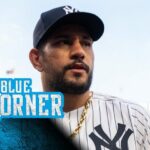 Alex Pereira hodí prvý nadhoz v zápase New York Yankees