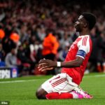 Bukayo Saka bol hrdinom Arsenalu v noci, keď sa dostali do finále Ligy majstrov