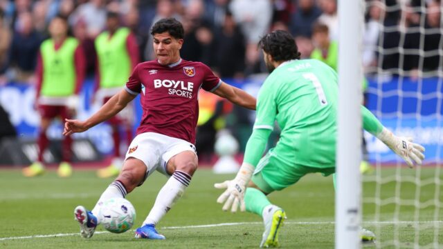 Arsenal dostal pripomienku prestupu, keďže pochybovači Mateusa Fernandesa čelia tomu, Mateus Fernandes z West Hamu United bol spájaný s prestupom do Arsenalu
