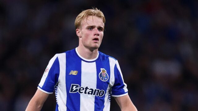 Victor Froholdt počas druhého zápasu semifinále Portugalského pohára medzi FC Porto a Sporting CP.