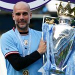 Pep Guardiola oslavuje víťazstvo v Premier League s Manchestrom City