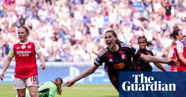 OL Lyonnes vs Arsenal FC – semifinále Ligy majstrov žien 2025/26 2025/26 Semifinále druhého zápasuDECINES-CHARPIEU, FRANCÚZSKO – 2. MÁJ: Jule Brand of Lyonnes oslavuje svoj gól počas semifinále Ligy majstrov UEFA žien 2025/26 medzi semifinálovým zápasom 2. ligy OL Lyonnes na štadióne Arsen OL 2 máj 26 v 26. máj Decines-Charpieu, Francúzsko. (Foto: Lilou Cassin/Eurasia Sport Images/Getty Images)