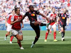 Arsenal vypadol zo ženskej Ligy majstrov po boji proti Lyonu Wendie Renardová dostala Lyon do vedenia z pokutového kopu (AP)