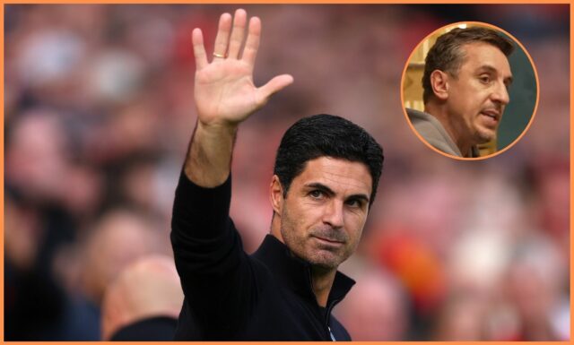 Arteta odporučil Nevillovi, aby sa sústredil na obranu proti PSG
