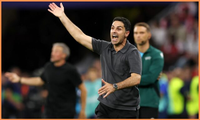 Arteta zostal frustrovaný po tom, čo Noni Madueke dorovnal vo finále UCL
