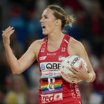 Paige Hadley (na obrázku) sa rýchlo vrátila k nohejbalu len 10 týždňov po pôrode