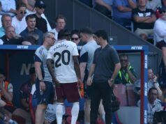 BREAKING: Mikel Arteta mal pred finále Ligy majstrov proti PSG nočnú moru Arsenalu Zdá sa, že Noni Madueke utrpel zranenie stehennej šľachy proti Crystal Palace
