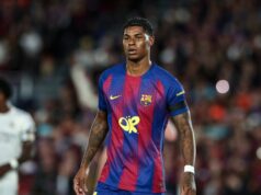 Barcelona a Man Utd „rokujú“ len o jednom aspekte prestupu Marcusa Rashforda Útočník Manchestru United Marcus Rashford v akcii za Barcelonu