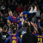Robert Lewandowski v Barcelone