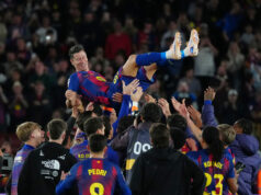 Barcelona vyhráva v rozlúčke Roberta Lewandowského Robert Lewandowski v Barcelone