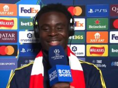 Bukayo Saka priznáva, že vie, komu chce Arsenal čeliť vo finále Ligy majstrov Rozhovor s Bukayom Sakom