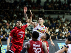 Caelan Tiongson označil hru 5 za „super samozrejmú“ Rain or Shine Caelan Tiongson z Elasto Painters počas zápasu s Barangay Ginebra Gin Kings v semifinálovom zápase PBA Commissioner's Cup 2026.