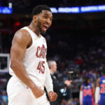 7. zápas play-off NBA Donovan Mitchell Cavaliers vs Pistons