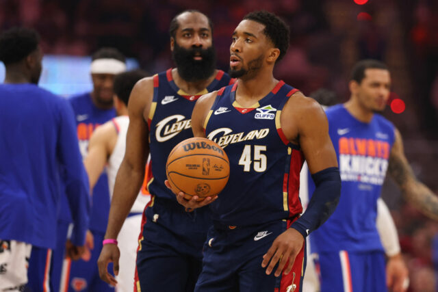 Donovan Mitchell James Harden Playoff Cleveland Cavaliers NBA