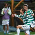 Benjamin Nygren z Celticu oslavuje