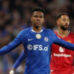 Estevao v akcii za Chelsea minulý mesiac