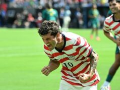Christian Pulisic prerazil, USMNT porazili Senegal 3-2 v ladení 31. mája 2026; Charlotte, Severná Karolína, USA; Americký útočník Christian Pulisic (10) reaguje na gól v prvom polčase na Bank of America Stadium. Povinný kredit: Bob Donnan-Imagn Images
