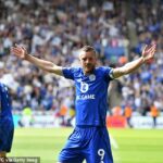 Jamie Vardy ukončil svoje pôsobenie v Leicestri presne 200 gólmi v 500 zápasoch za klub.