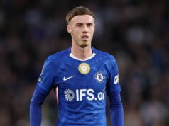 Cole Palmer a päť ďalších hviezd Chelsea sa chystajú na extra tréning, pretože Xabi Alonso dostáva obrovskú podporu Cole Palmer z Chelsea počas zápasu Premier League medzi Chelsea a Tottenhamom Hotspur na Stamford Bridge 19. mája 2026 v Londýne v Anglicku