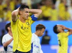 Cristiano Ronaldo má zlomené srdce po tom, čo Al-Nassr utrpel zdrvujúcu porážku v druhom finále Ligy majstrov AFC… ako ikona ODMIETLA zbierať medailu pre druhé miesto po ďalšej zmeškanej príležitosti na získanie trofeje Hráč Cristiana Ronalda Al-Nassr utrpel 1:0 porážku Gamba Osaka vo finále AFC Champions League Two - keďže portugalská ikona premeškala ďalšiu príležitosť na získanie striebra