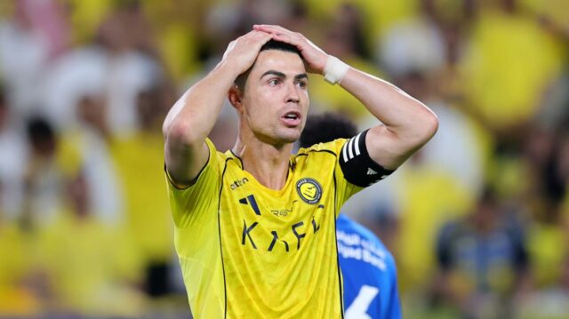 Cristiano Ronaldo počas zápasu Al-Nassr