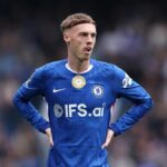 Cole Palmer z Chelsea počas zápasu Premier League medzi Chelsea a Nottingham Forest na Stamford Bridge 4. mája 2026 v Londýne, Anglicko