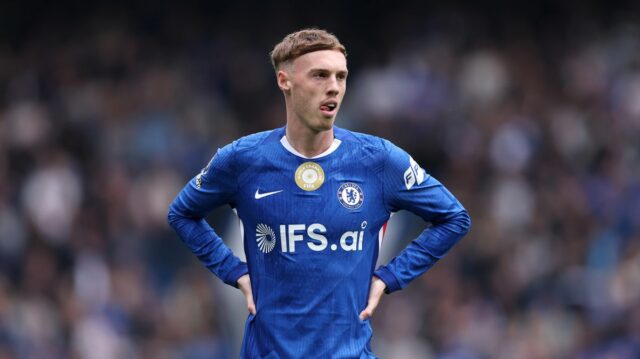 Cole Palmer z Chelsea počas zápasu Premier League medzi Chelsea a Nottingham Forest na Stamford Bridge 4. mája 2026 v Londýne, Anglicko
