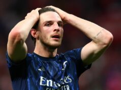 Declan Rice a Arsenal sa potia kvôli potenciálnemu zákazu činnosti, keď má prísť verdikt UEFA o výbuchu rozhodcov Declan Rice počas zápasu Arsenalu