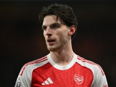 Declan Rice posiela správu na sociálne siete po zisku titulu Arsenalu Declan Rice posiela správu na sociálne siete po zisku titulu Arsenalu