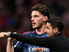 Declan Rice riskuje zákaz Ligy majstrov, keďže UEFA bude skúmať výbuch rozhodcov po remíze Atlética Declan Rice môže byť v horúcej vode, čo by bola hrozná správa pre Mikela Artetu a Arsenal
