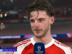 Declan Rice sa presadil v Chelsea, keď hrdina Arsenalu ukázal skutočné farby po víťazstve Atlética Madrid Declan Rice hovorí pre Amazon Prime Video