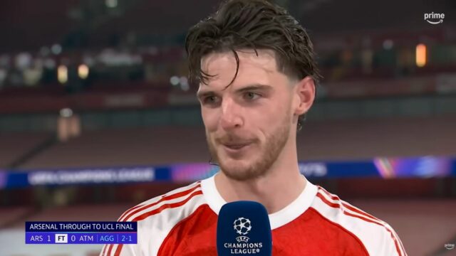 Declan Rice hovorí pre Amazon Prime Video