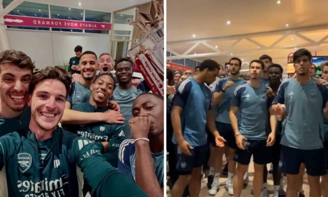 Declan Rice vedie oslavy Arsenalu, keď sa skončilo 22-ročné čakanie na titul v Premier League
