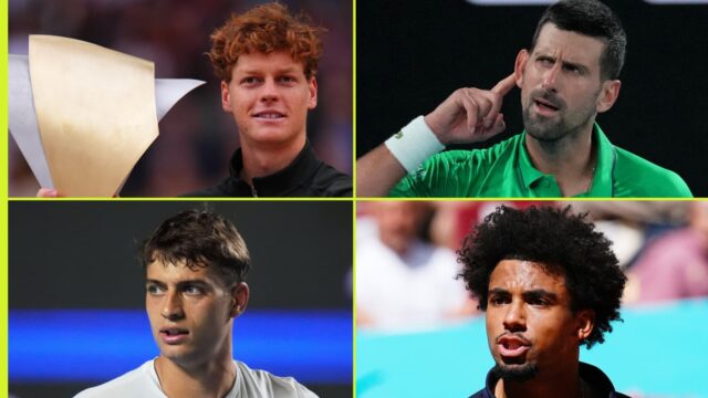 Djokovič klesá na 7. miesto, Fils stúpa na 4. miesto, Sinner si vytvára veľký náskok
