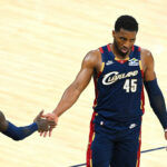Donovan Mitchell Cavaliers proti Knicks NBA play-off východný zápas 3