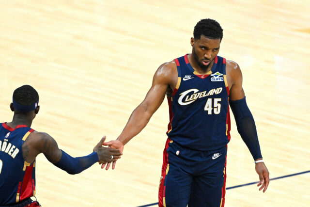 Donovan Mitchell Cavaliers proti Knicks NBA play-off východný zápas 3