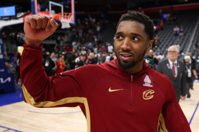 7. zápas play-off NBA Donovan Mitchell Cavaliers vs Pistons