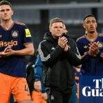 Eddie Howe po stretnutí so saudskoarabskými vlastníkmi priznáva, že „veľa je na koni“ v Newcastle v Brightone | Newcastle UnitedEdit