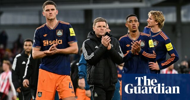 Eddie Howe po stretnutí so saudskoarabskými vlastníkmi priznáva, že „veľa je na koni“ v Newcastle v Brightone | Newcastle UnitedEdit
