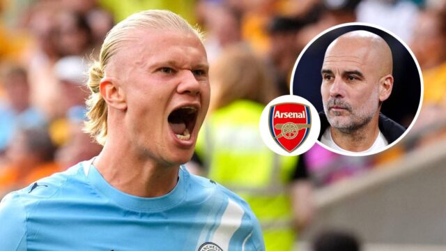 Erling Haaland posiela päťslovný odkaz Gunners po remíze Man City s Evertonom
