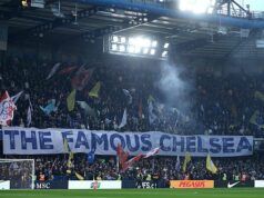 Fanúšikovia Chelsea v Tottenhame skandujú „to je dôvod, prečo ideš dole“. Fanúšikovia Chelsea v Tottenhame skandujú „to je dôvod, prečo ideš dole“.