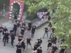 Fanúšikovia Crystal Palace sa stretávajú s priaznivcami súpera v násilných scénach, keď poriadková polícia postupuje pred finále Conference League v Nemecku Pred finále Conference League v Lipsku vypukli medzi fanúšikmi rivala násilné strety