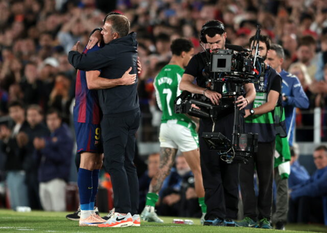 Flick reaguje na posledný domáci zápas Lewandowského v Barcelone
