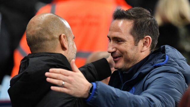 Frank Lampard a Pep Guardiola